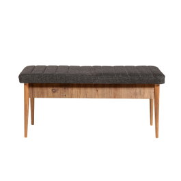 Hanah Home Banco Vina Anthracite, Atlantic Pino 110x48x40cm